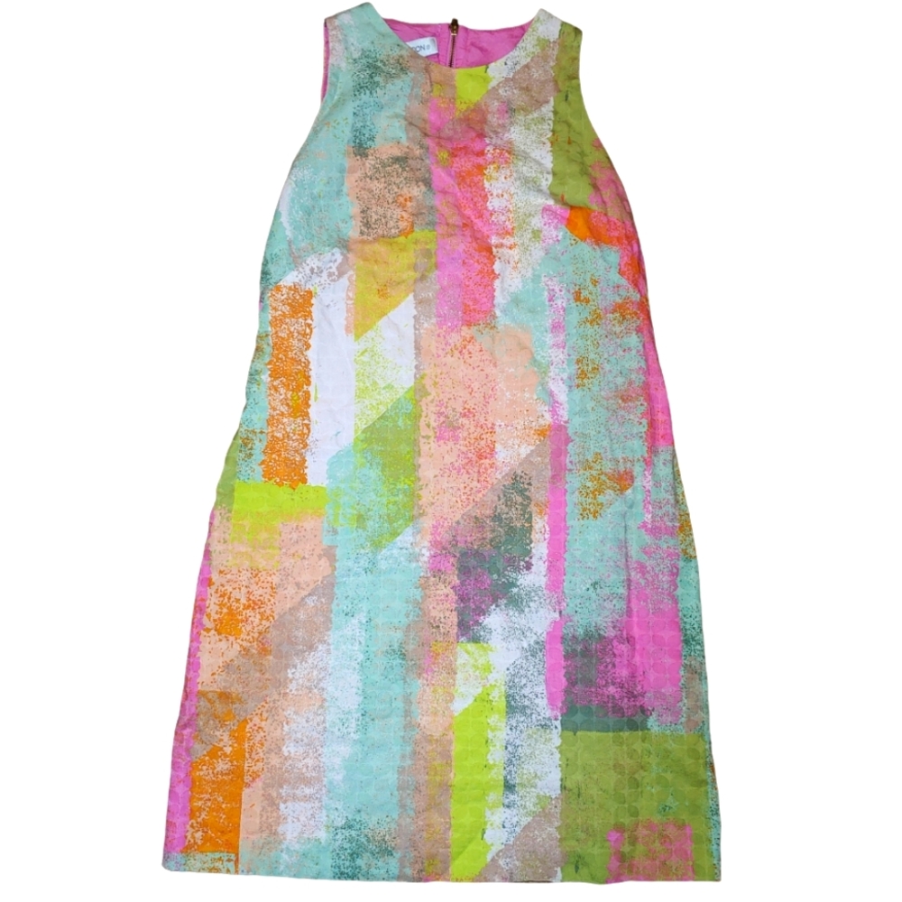 Maggy London Multicolored Shift Dress, Size 4